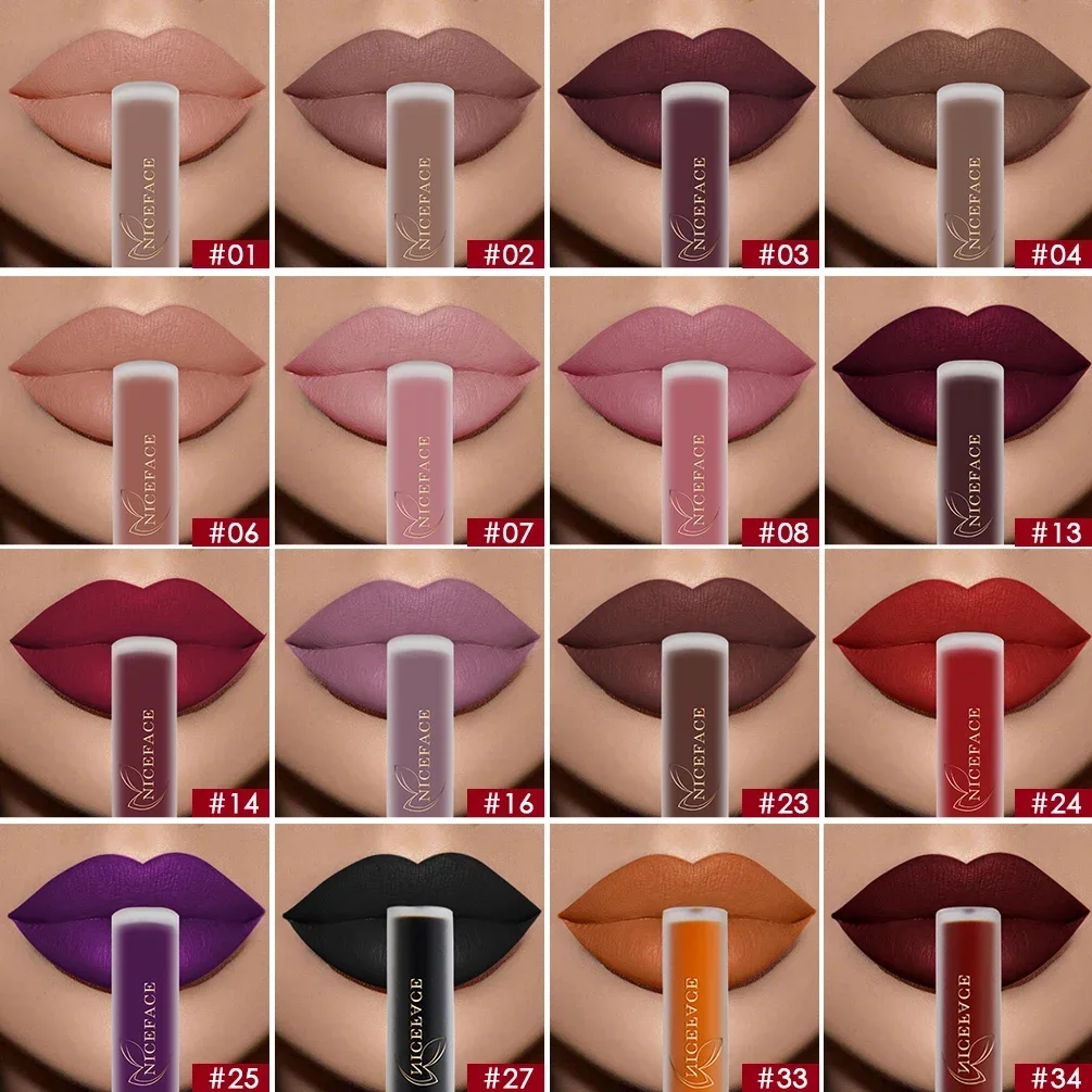 20 Colors Optional, High Pigmented Matte Velvet Lip Glaze - Long-Lasting, Smudge-Proof, Non-Moisturizing Liquid Lipstick 1pc