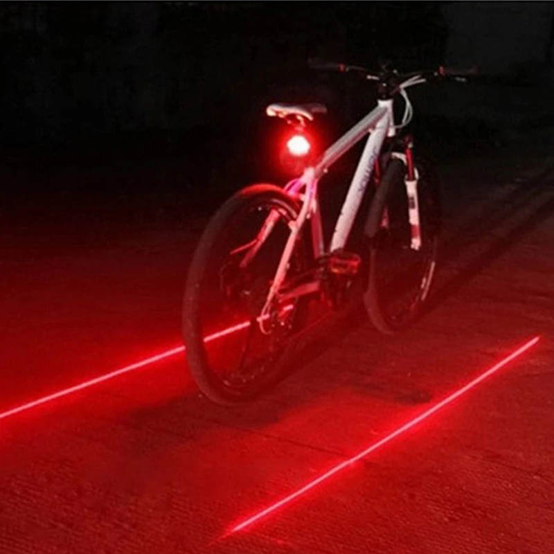 Waterproof Bicycle Cycling Light Taillight LED Laser Safety Warning Bicycle Rear Light Bicycle Tail Light Bicycle Accessories