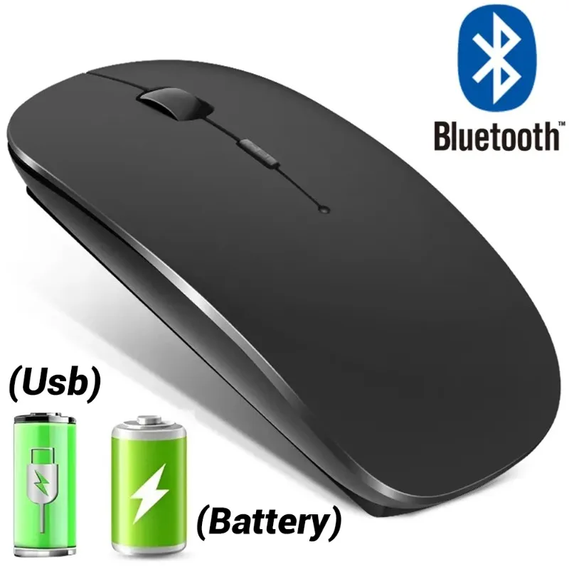 1600Dpi Wireless Mouse 2.4G Classic Rechargeable Mice Ultra-Thin Silent Mouse Mute for PC Office Notebook Laptop Accessories