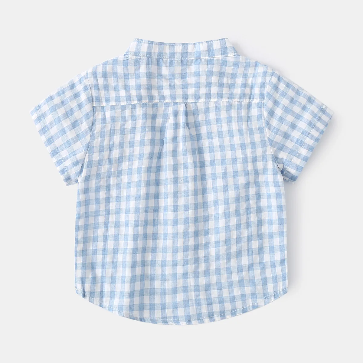 Summer Cotton Linen Boys Shirt Children Clothes Kids Tops