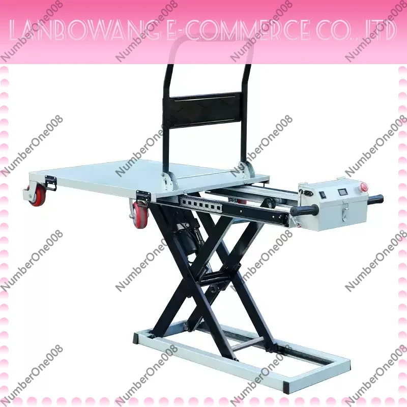 

Electric Hydraulic Lift Table 330 Lbs, Portable Mobile Scissor Lift Cart for Industrial Material Handling