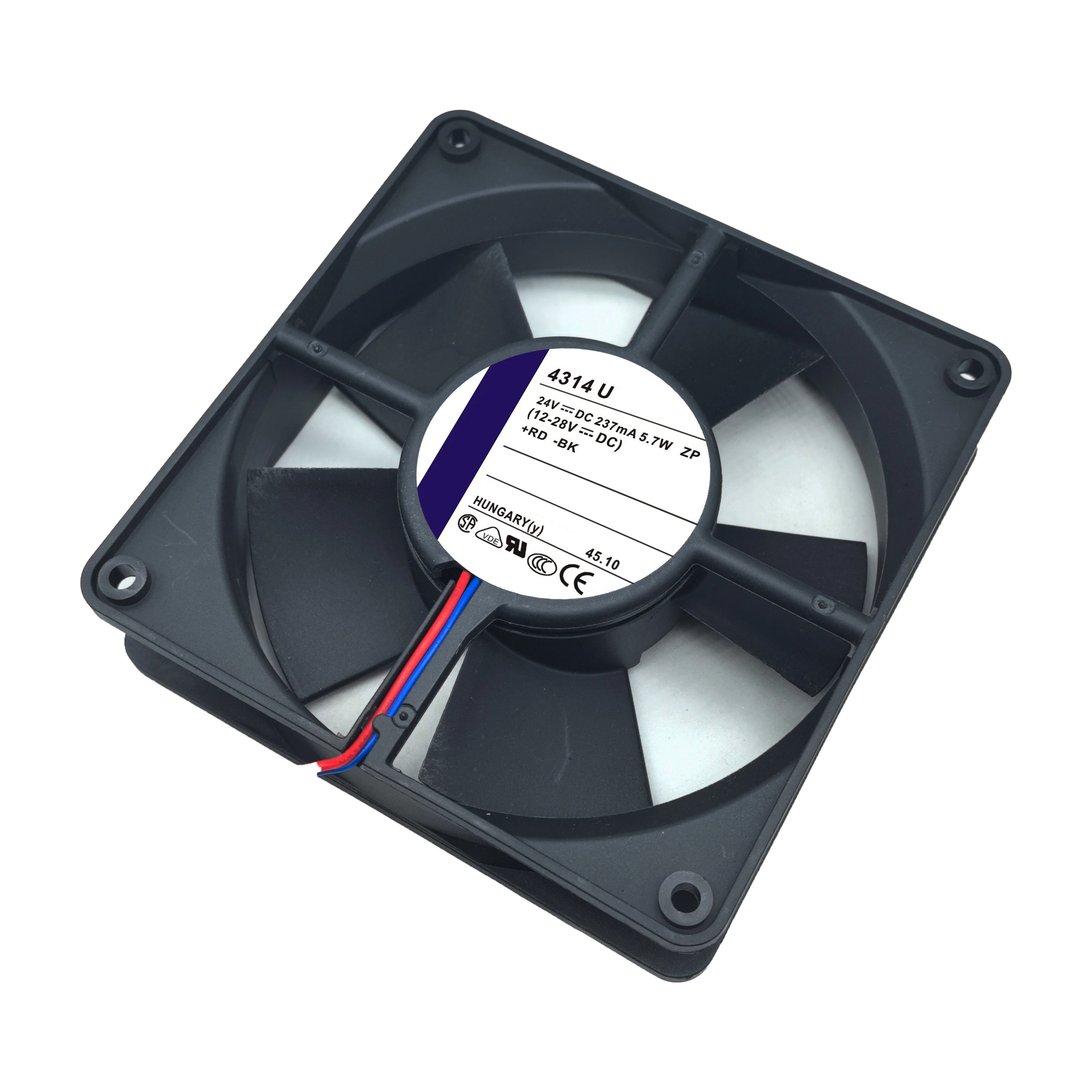 مروحة تبريد 4314 U TYP4314U DC 24V 237mA 5.7W 12cm 12032 120X120X32MM