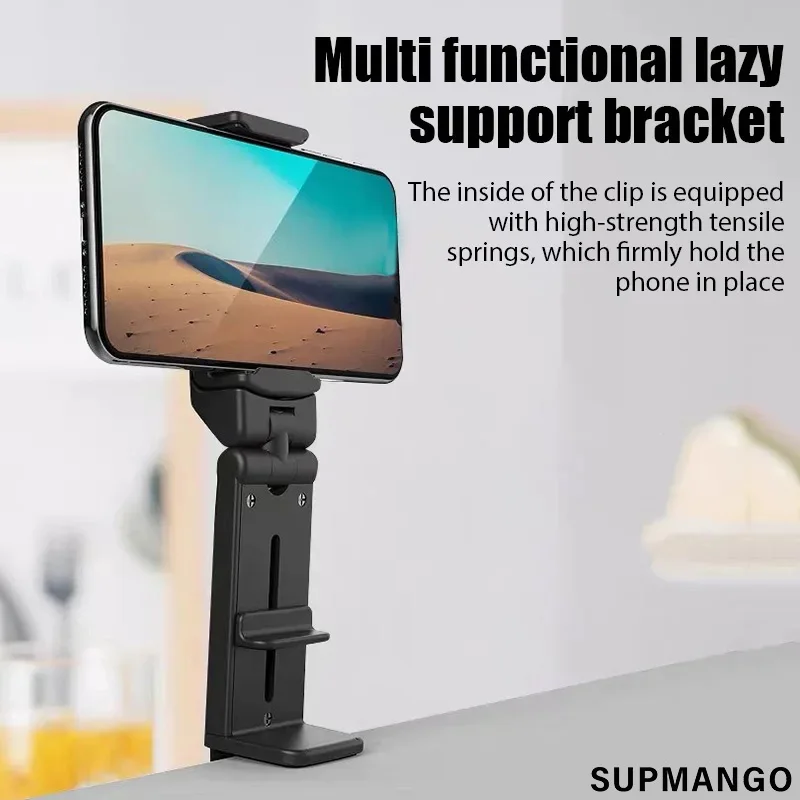 Airplane Phone Holder Portable Travel Stand Desk Flight Foldable Adjustable Rotatable Selfie Holding Train Seat Stand Support