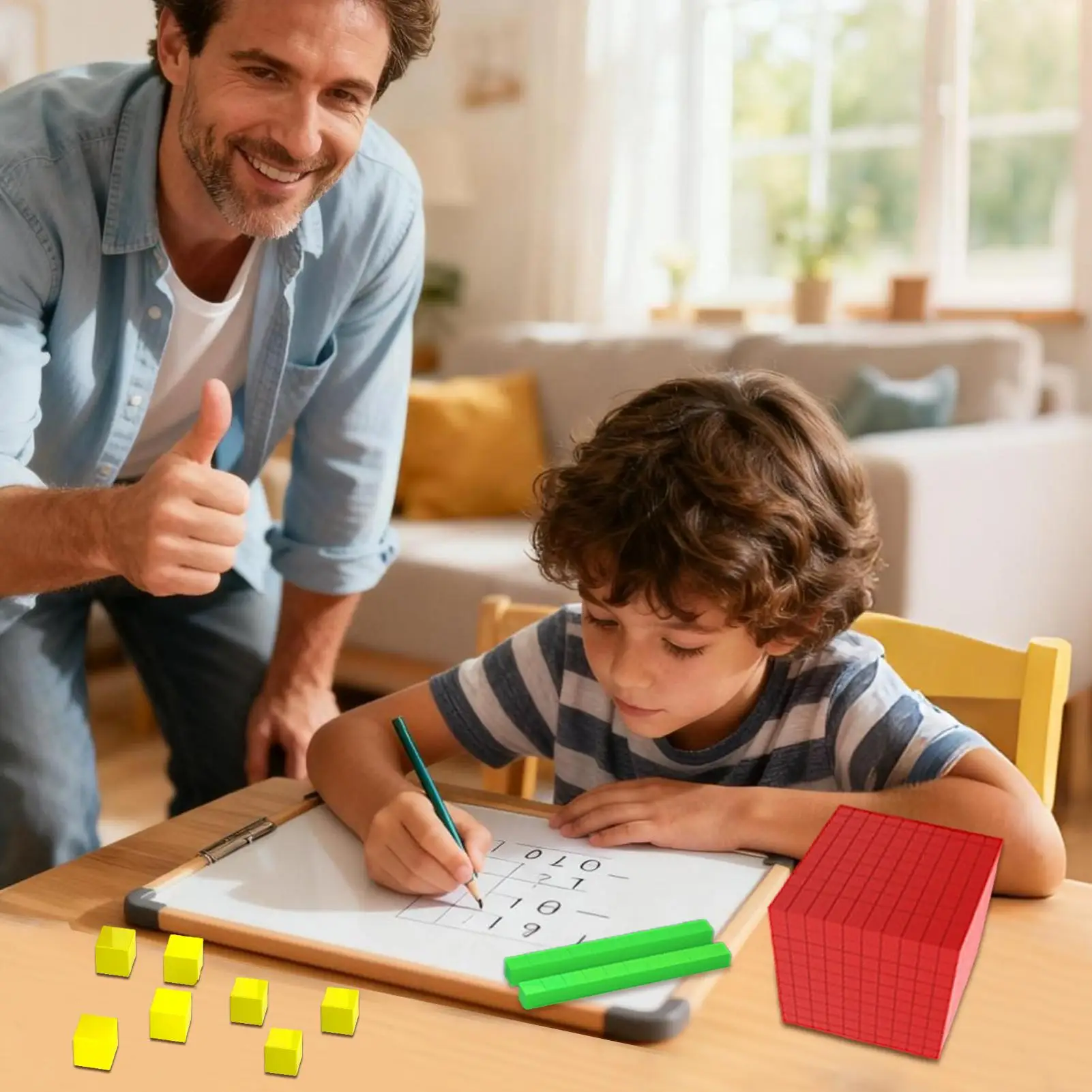 Base 10 Math Manipulatives Educational Toy Early Learning Counting Blocks For Math For Boys Girls Preschoolers Kindergarten