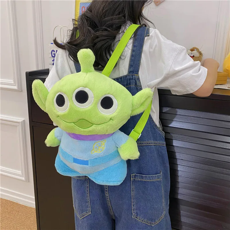 

Disney Stitch Lots-o'-Huggin' Bear Alien Backpack Kawaii Anime Girly Heart My Cute Cartoon Doll Bag Kid Gift Toy for Girls