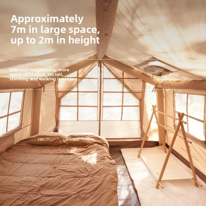 Tent rainproof thickened outdoor camping portable folding windproof sunscreen inflatable house tent cloud residence