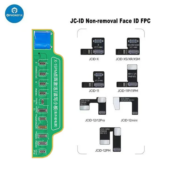 JCID JC Non-removal Face ID Repair FPC Flex Cable per iPhone X-14 Pro Max Dot Projector Read Write Face ID Non funzionante riparazione