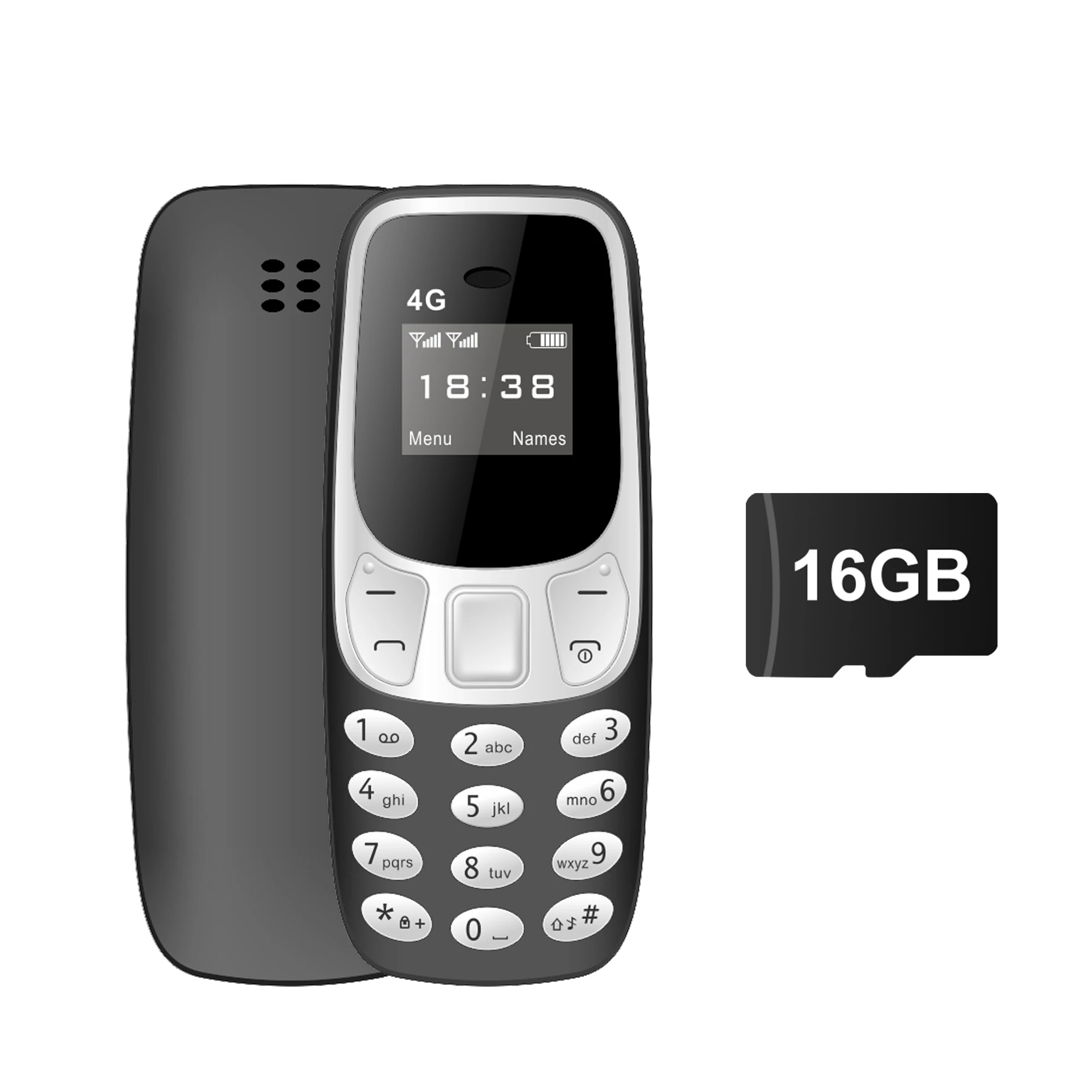 SERVO BM10 4G Mini-knopfunctie Telefoonsnelheidsknop Auto Call Recorder Blacklist 2 SIM Kleine mobiele telefoon Meertalig 2025 Nieuw - afbeelding 1