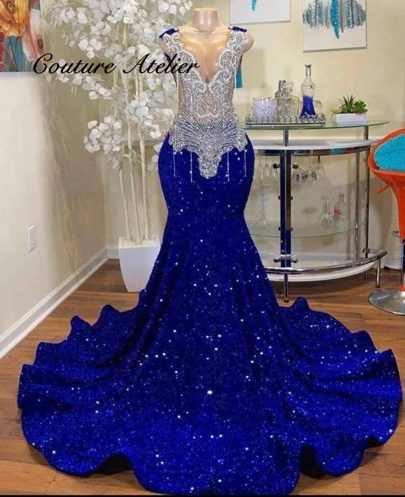 カスタムティーレングスビーズウエディングドレス,ツーピース,長袖,グラデーションマーメイド,誕生日パーティー,結婚式,夜