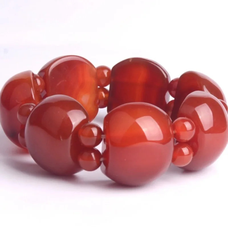 

New Natural Agate Bracelet, Fashionable and Atmospheric Versatile Hand Row