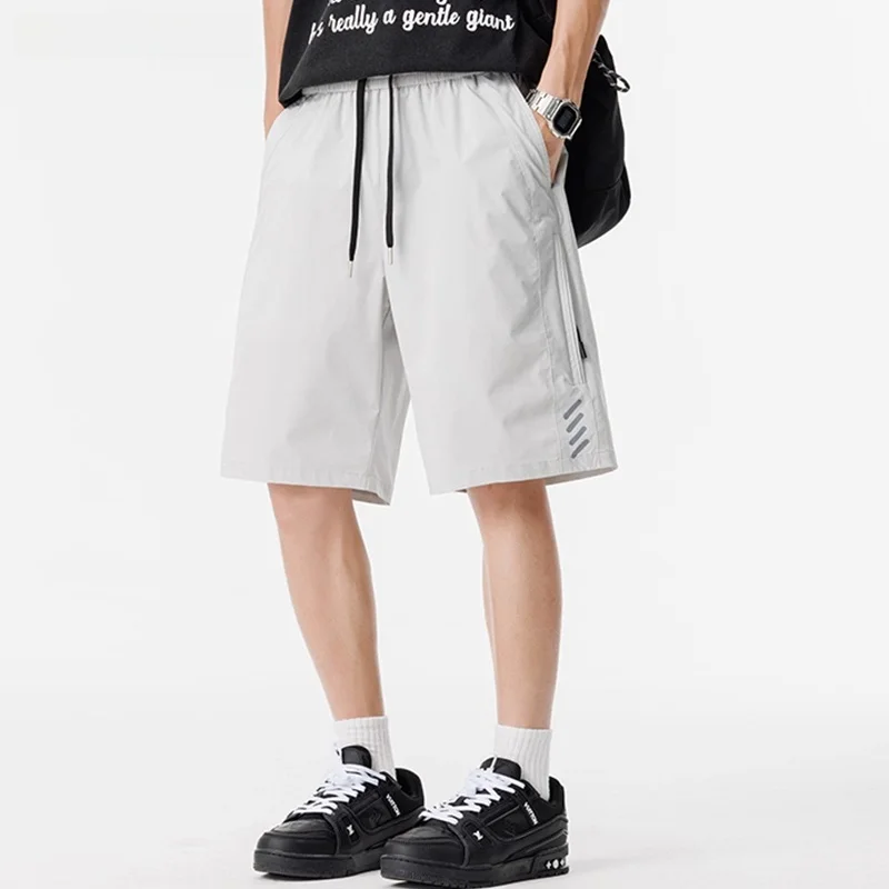 

VIIOW Summer Outdoor Qui Dry Sports Paratrooper orts Men's Trendy Street Loose Five-Point Pants Polyester Fiber Youthfu...