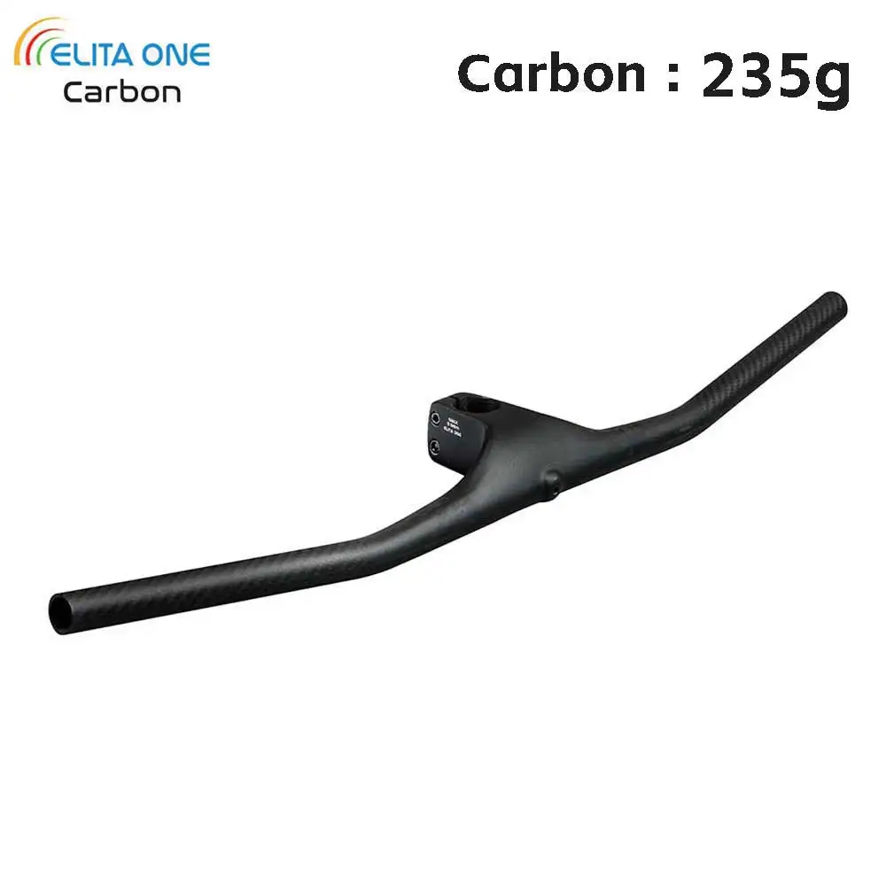 Elita One MTB Handlebar Carbon XC Integrated Handlebar Carbon Bar & Stem -20 Degrees 50-100mm Bicycle Handlebar Width 700 - 800m