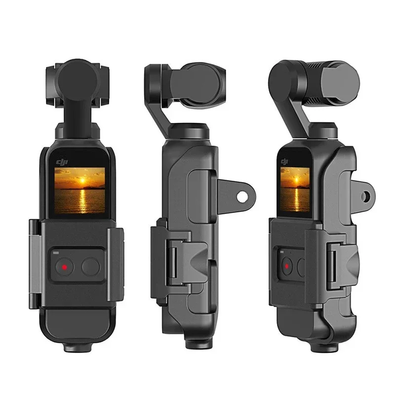 Pocket Camera Expand Border Mounts for Selfie Stick Tripod Holder Bicycle Backpack Clip Adapter for DJI Osmo Pocket 1/2 Gimbal