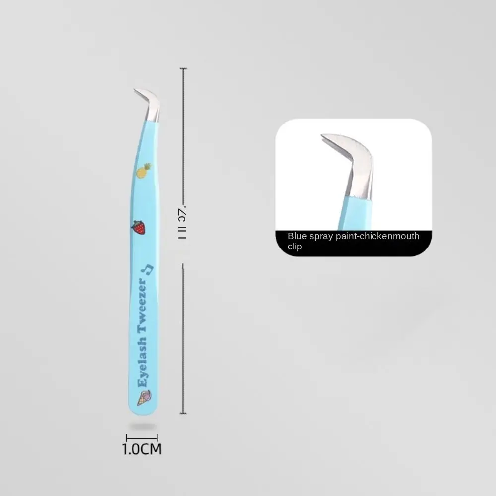 Pincettes pour faux-cils en acier inoxydable, 7 Types, bande incurvée, Extension de cils 3D, outils de maquillage antistatiques