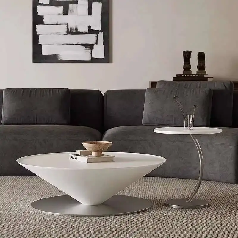 

Round Minimalist Magazine Luxury Table Glam Coffee Unique Coffee Table Modern Simple Table Unique Couch Tisch Unique Furniture