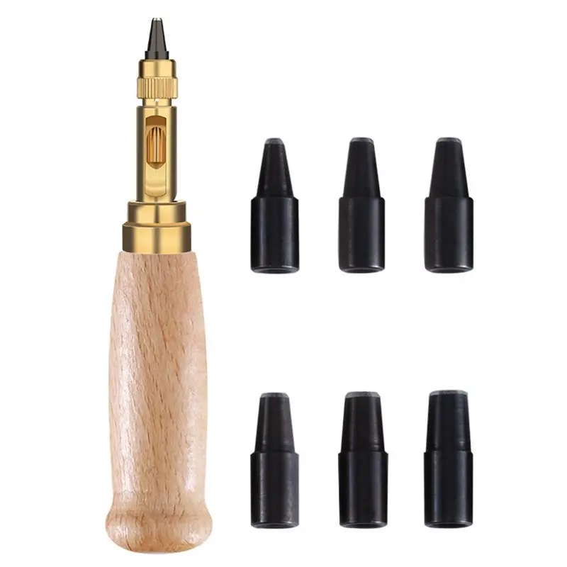 A98E-يونيفرسال للثقب الجلدي ذو طيات حزام المعصم أداة إصلاح للحرف الجلدية #4