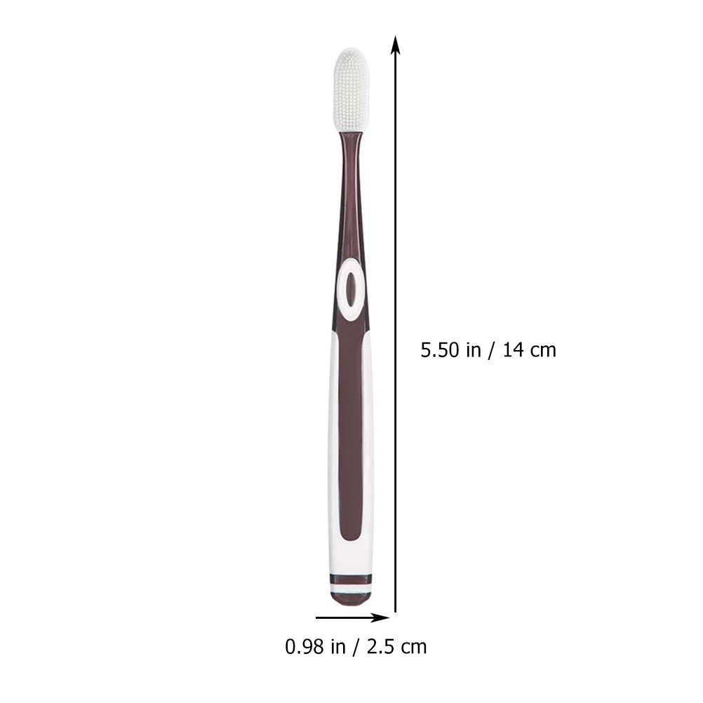 Spazzolino da denti manuale Nano Spazzolino da denti per bambini Spazzolini da denti pratici Testa per adulti Tpu Silicone automatico