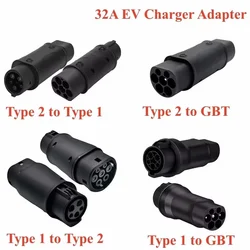 Portable EV Charger Adapter Convertor Type 2 to Type 1 EV SAE J1772 to GBT EV Charger Connector for Type 2 to GBT Electric Car