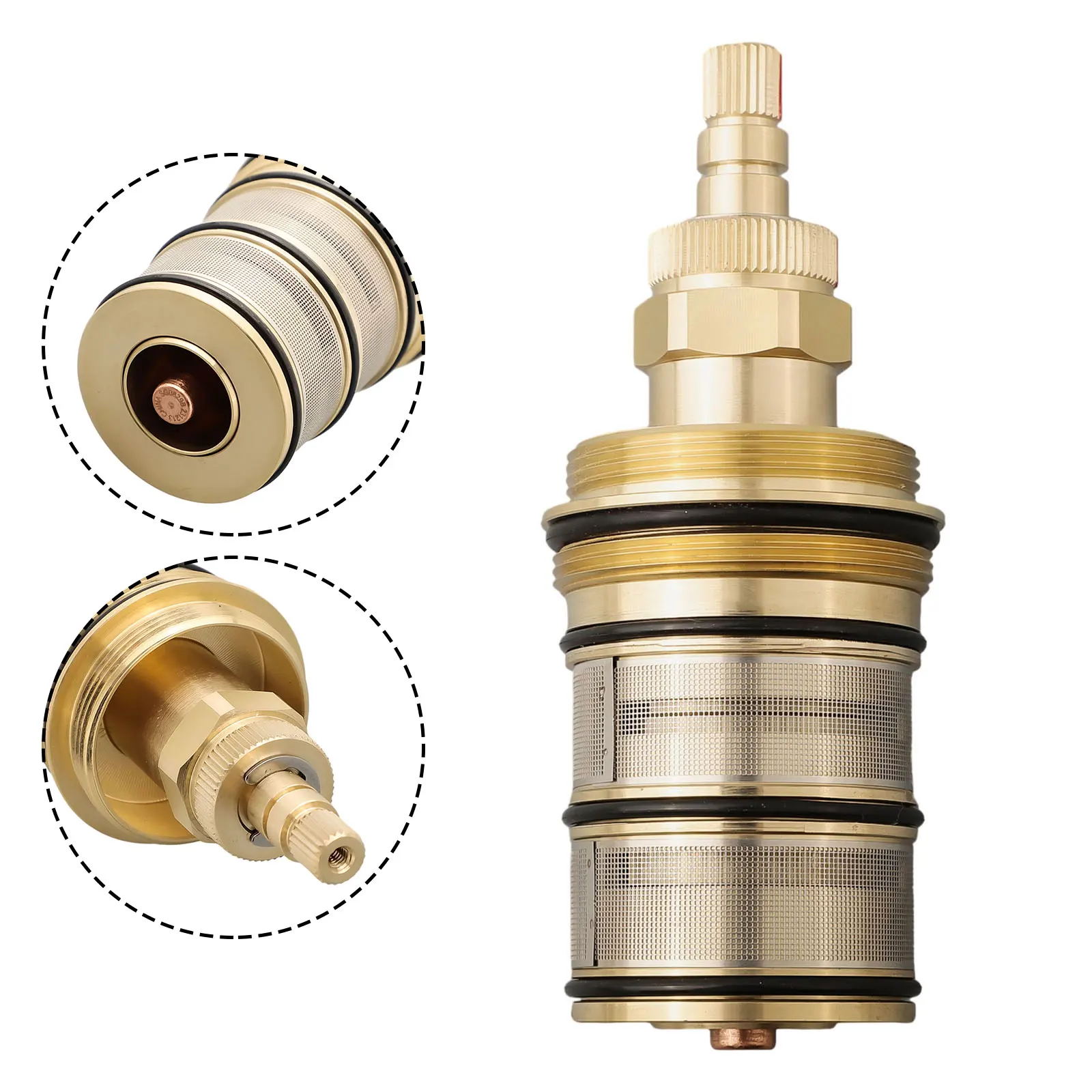 Plumbing Fixtures Home Improvement Faucet Valve Thermostatic Spool Valve Bar Brass Brass Replacement High-quality