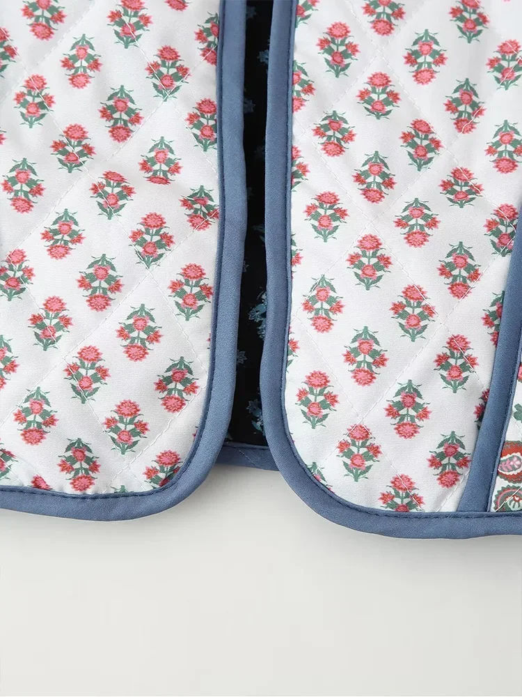 New autumn women's clothing European and American style French design sense fashionable versatile casual double-sided printed co