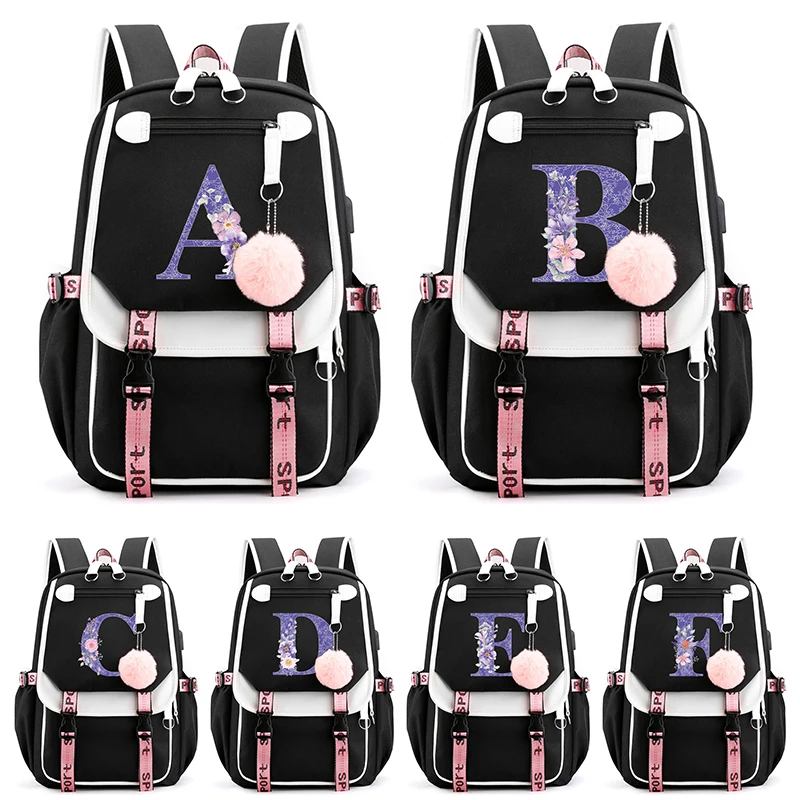 zaino-in-tela-con-stampa-di-26-lettere-dell'alfabeto-inglese-per-adolescenti-bambini-studenti-ragazze-donne-zaino-di-grande-capacita-idea-regalo