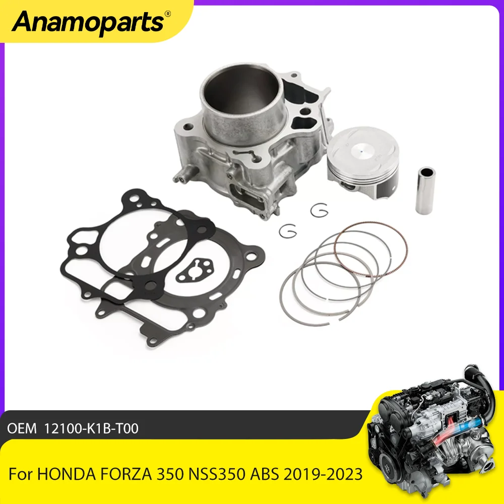 Motor Engine Parts cylinder piston gasket Rebuild Overhaul Kit for 2019-2023 Honda  Forza ADV350 SH350 Bore 77mm 12100-K1B-T00