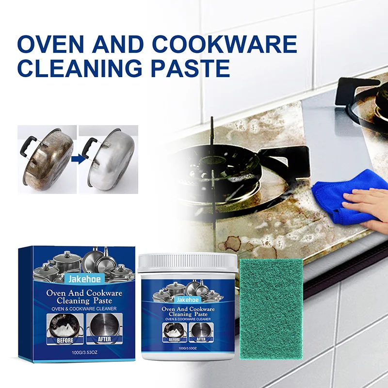 100g Stainless Steel Cleaning Paste Pot Rust-Removing And Stain-Removing Pot Bottom Black Scale Multifunctional Cleaning Paste image 4