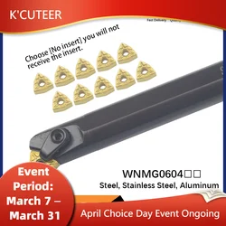 MWLNR S16Q-MWLNR06 S20R-MWLNR06 S25S-MWLNR06 Lathe cutter CNC Turning tool Holder Carbide insert WNMG06 CNC Cutting Tools Set