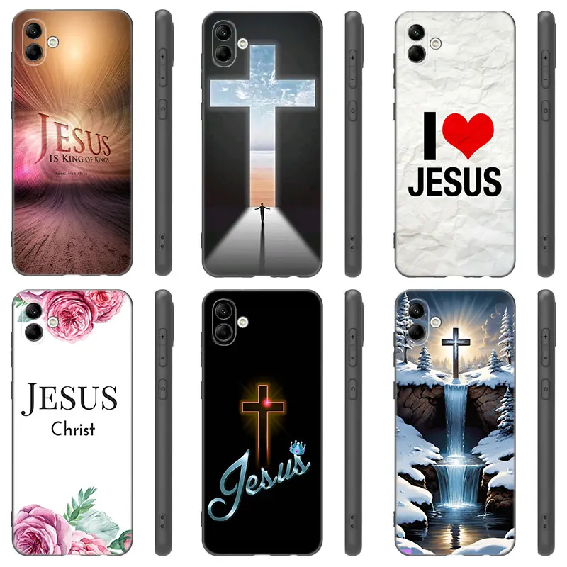 Bible Jesus Christian Cross Phone Case For Samsung Galaxy A01 A03 Core A04 A10 E A02 A05 A20 A21 A30 A50 S A6 A8 Plus A7 A9 2018