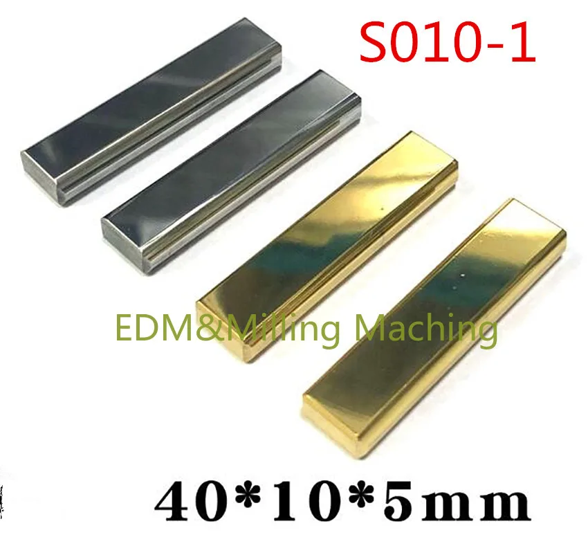 

2PC CNC Wire EDM Machine S010-1 Tungsten Carbide Power Feed Contact 40x10x5mm For CNC Spark Machine AD400 AD360 AG600 Service