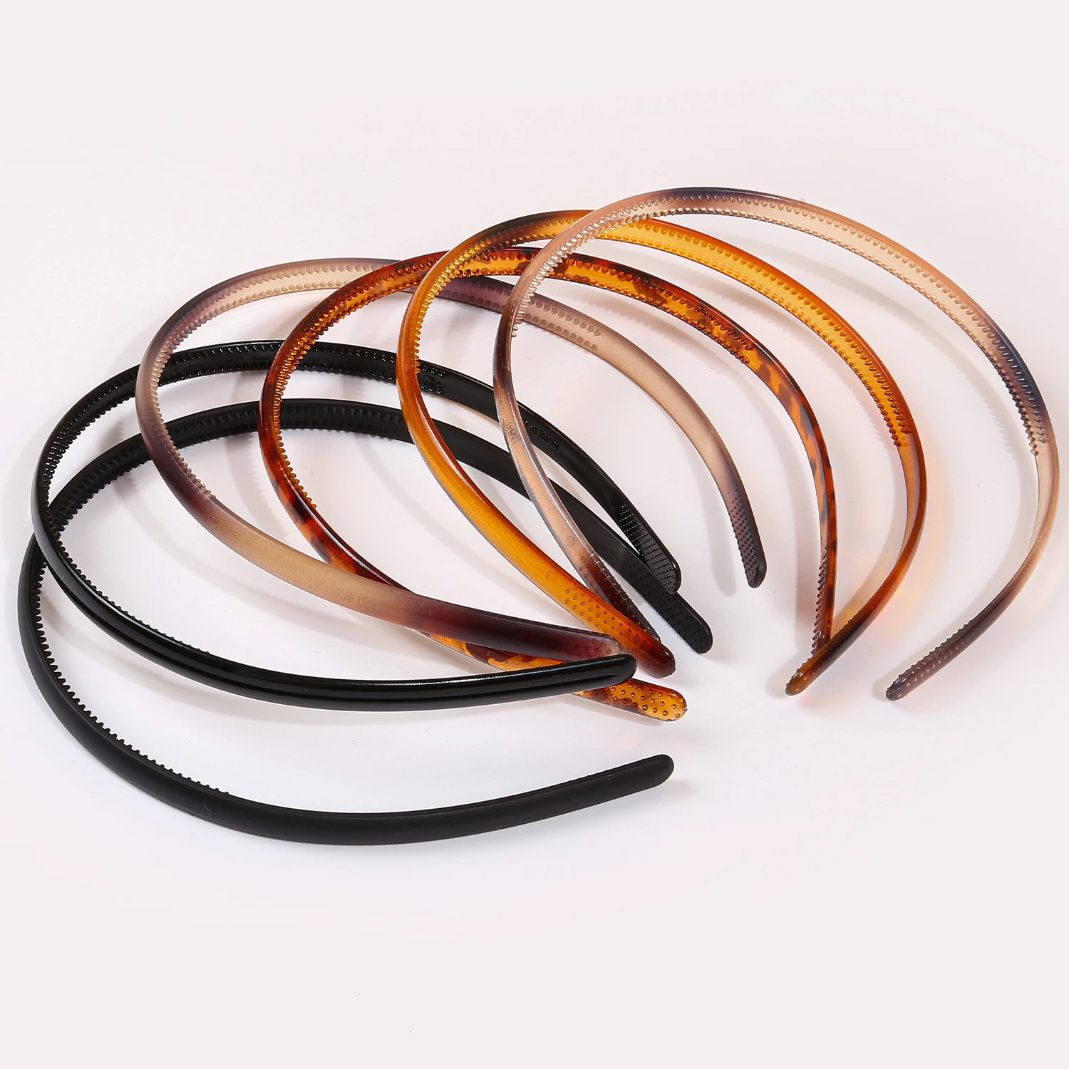 6/12/24 Buah Ikat Kepala Gigi Plastik Gambar Macan Tutul untuk Anak Perempuan Simpai Rambut Sederhana Harian untuk Anak-anak Wanita Aksesori Rambut Santai