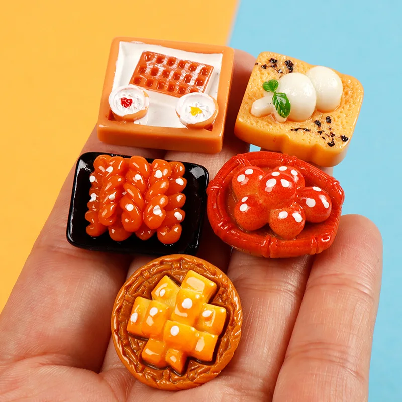 10pcs Kawaii Resin Mini Japanese Fake Food Diy Dollhouse Miniature Sculptures Figurines Statue Desk Accessories Room Decor Items