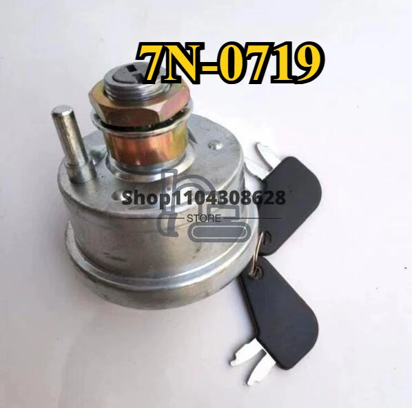 

7N-0719 Excavator Ignition Switch with 2 Keys Switch Disconnect 7N0719 for CAT E320B E312B E320C E320D 7N-0718 7N0718
