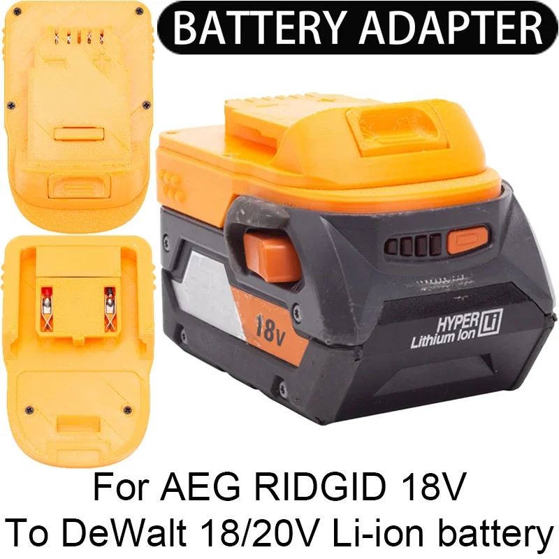 

Adapter/Converter for DeWalt 18/20V Li-ion tools convert to AEG RIDGID 18V Li-ion battery adapter power tool accessories