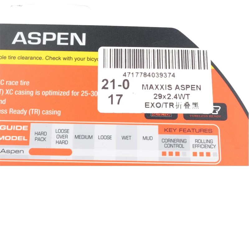 MAXXIS ASPEN ST Fahrradreifen, zusammenklappbar, pannensicher, schlauchlos, Fahrradreifen 29 x 2,1 29 x 2,25 Mountain Original XC Offroad-Fahrradreifen – Detail 10