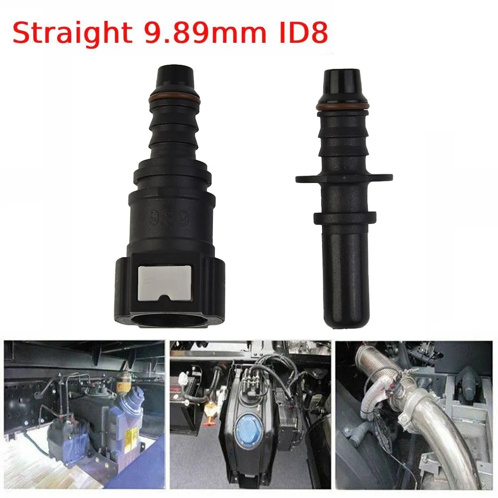

Straight 9.89mm ID8 Car Fuel Line Hose Pipe Coupler Quick Release Connector Kit Automobile Gasoline Diesel Connection Quick
