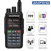 BAOFENG NOAA 5W Tri Band UV-22L Outdoor Sport Two Way Radio, Long Range Handheld Walkies Talkies