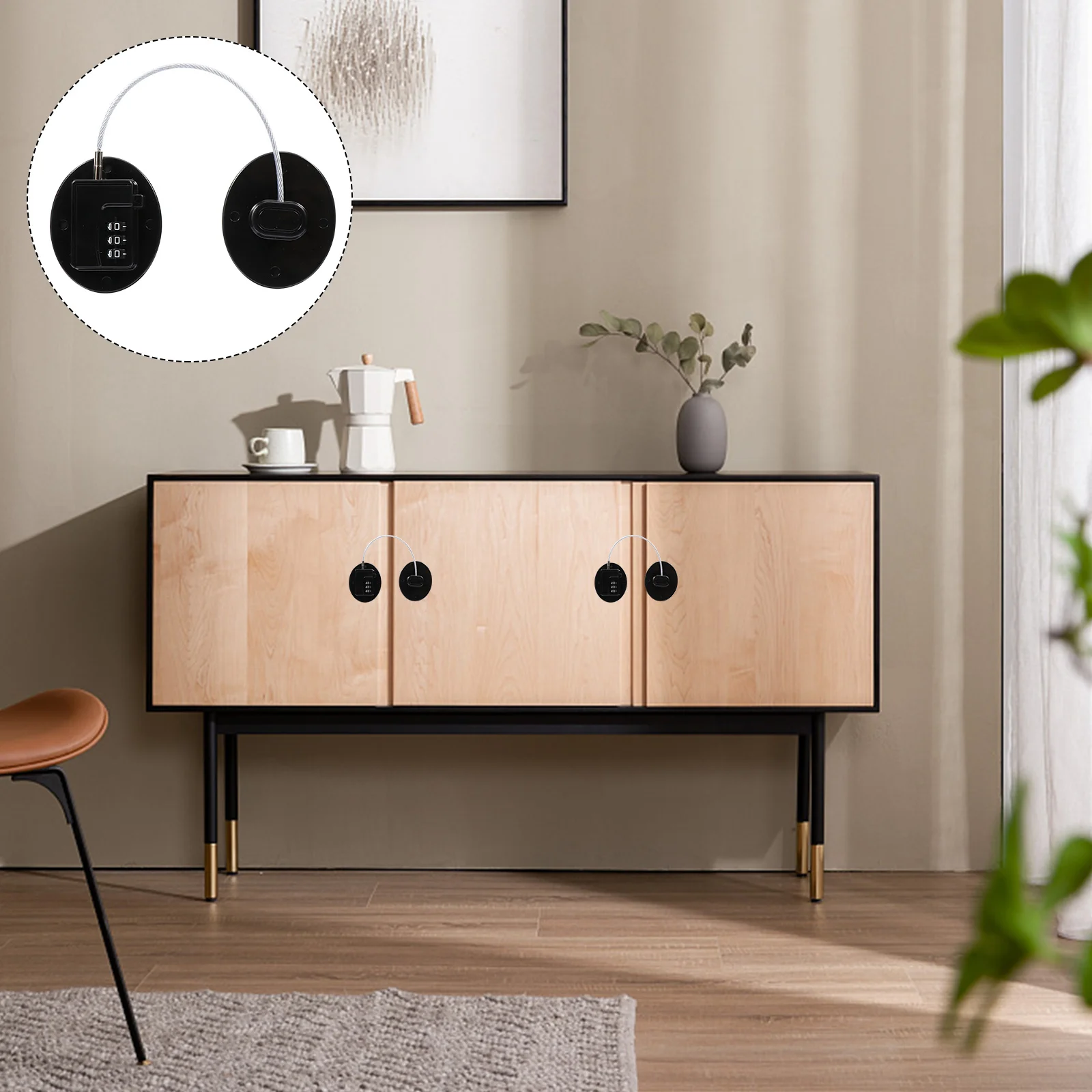 

Дверной замок холодильника, черный прочный прочный клейкий замок для безопасности детей, ящик для картотеки, шкаф без сверления