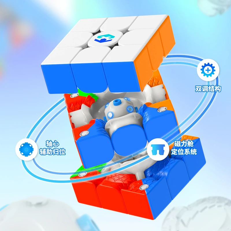 MORETRY & ZCUBE Tianma X3 Core Cubo magico magnetico Zcube 3x3 Cubo di velocità senza adesivo Puzzle Giocattoli Regalo per bambini Magico Cubo