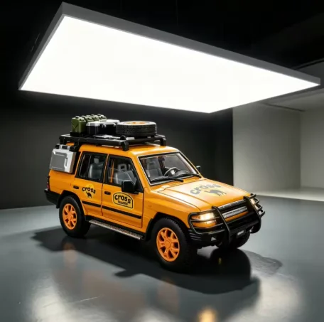 1:18 Diecast Racing Pajero With Liftable Window Pull Back Sound Light Exquisite Off Road Vehicle Desktop Display Ornament