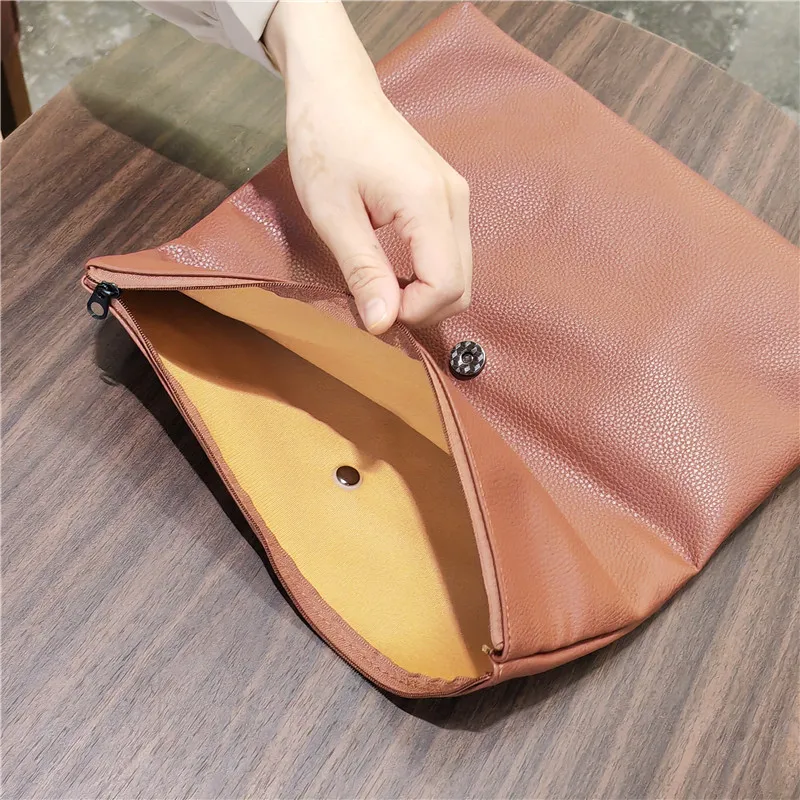 Personality lazy casual Women Clutches soft PU leather Lady evening bags Trend party girl Envelope Bag Phone Laptop Bags