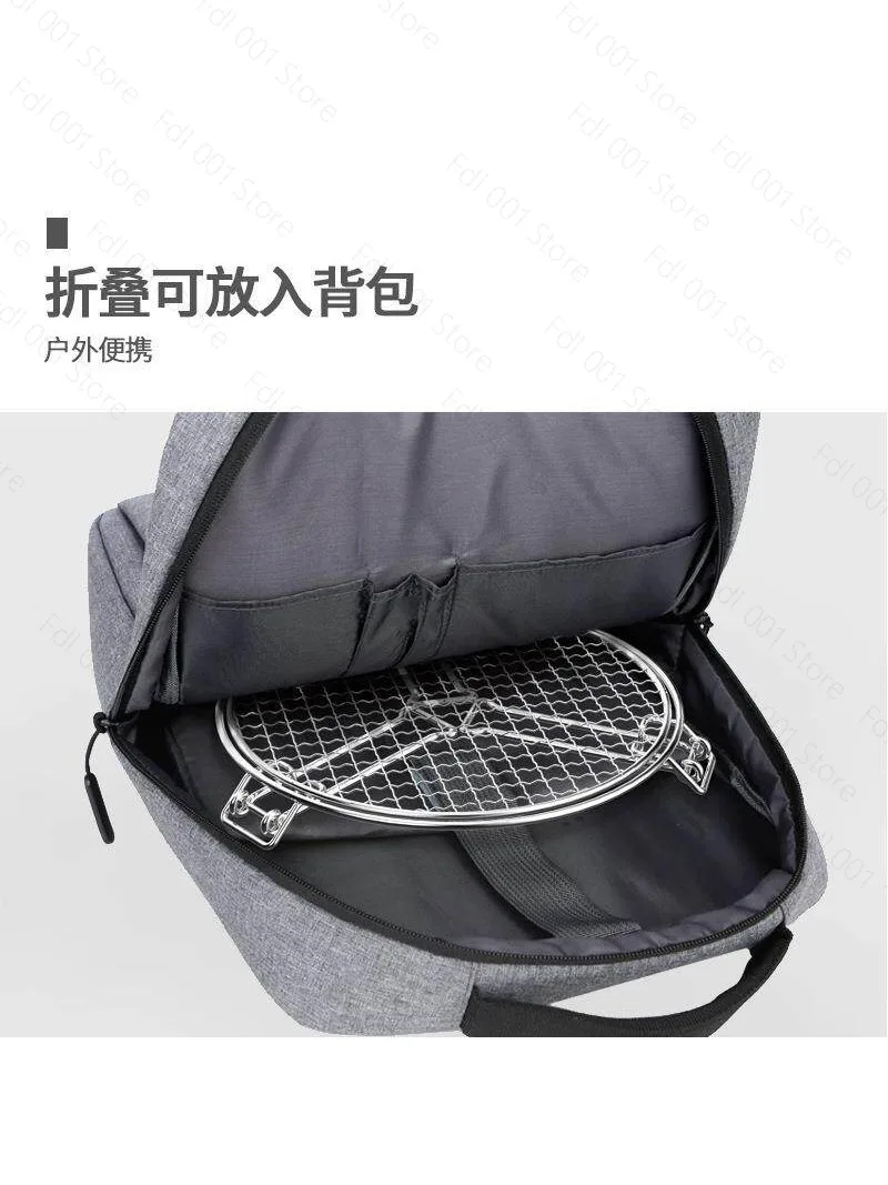 2026 3 Legs Outdoor Round BBQ Grill BBQ Grill Stir Fry Cooking Thickened Foldable Portable Pot BBQ Grill