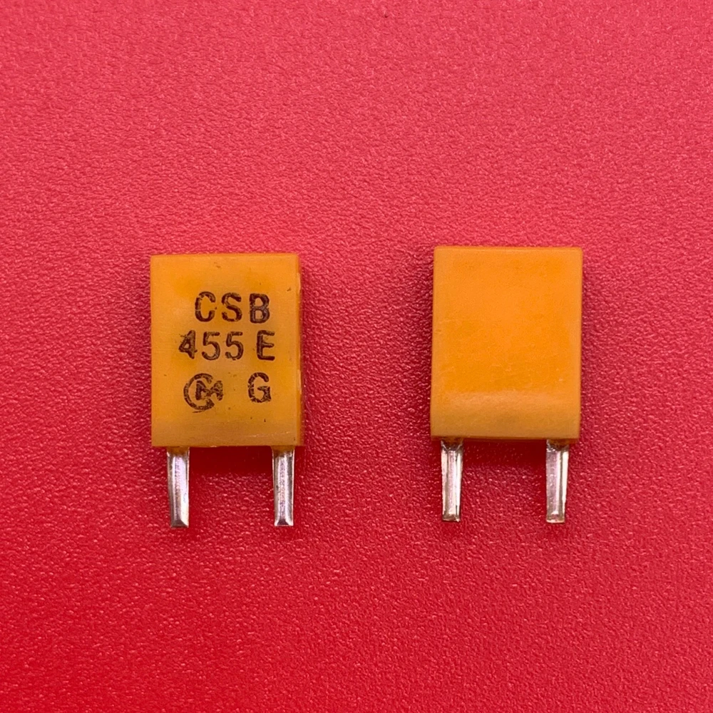 50PCS/ Original Murata ceramic crystal oscillator CSB455E 455E in-line two-pin TV remote control crystal spot