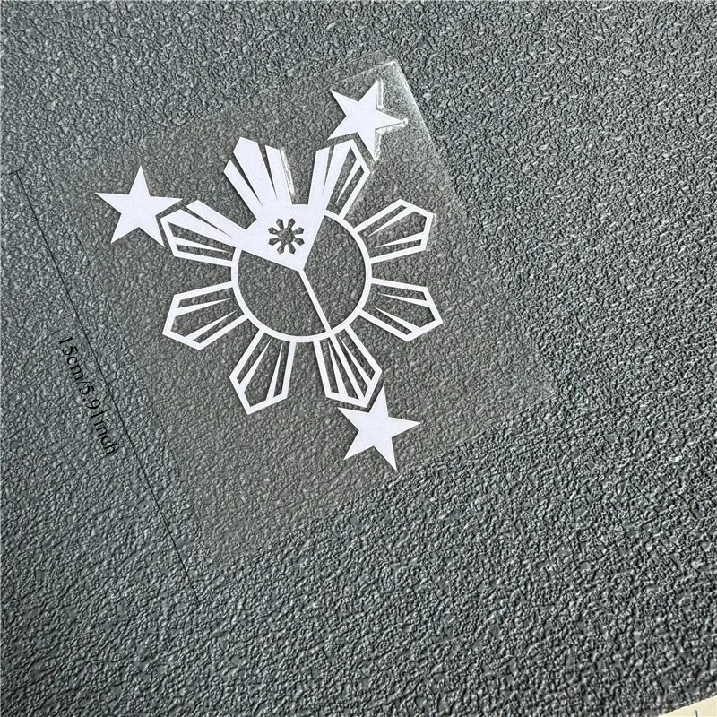 

Виниловая наклейка на окно автомобиля с текстом: Декоративная аппликация для авто (Филиппины, Филиппинский, Пиной, Пинай)