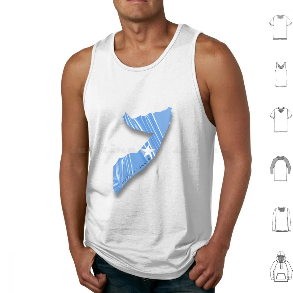 Somalia-Country Collection Tank Tops Print Cotton Somalia Somalian Somali Mali Country Africa African Black American