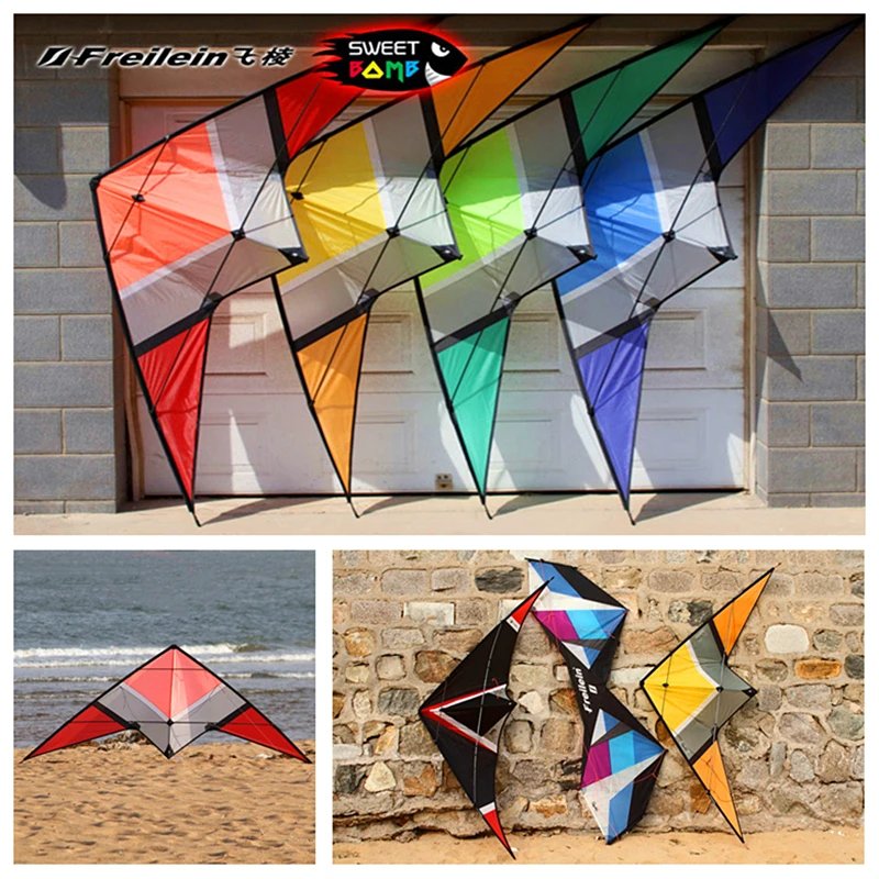 

free shipping 250cm dual line stunt kite loudy large pull Freilein sweetbomb kite parachute kite factory Sports toy Windsurfing