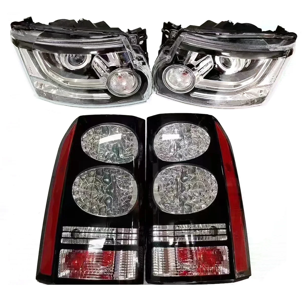 Car accessories For Land Rover discovery 3 2009-2013 escalate to 2014 discovery 4  body kit with headlight taillight.