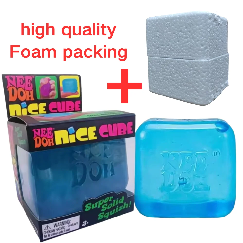 Sensorischer Stressabbau-Würfel Schylling Needoh Nice Cube Fidget-Tool Schreibtisch-Sensorik-Würfel für Angstlinderung und Konzentration für Erwachsene und Kinder