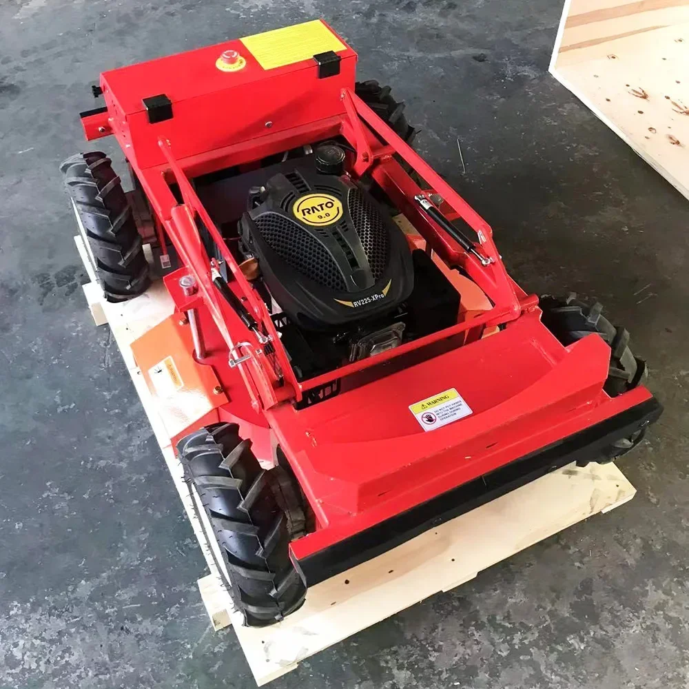 Remote control electric robot lawn mower for small lawns on the roadside Hot sales