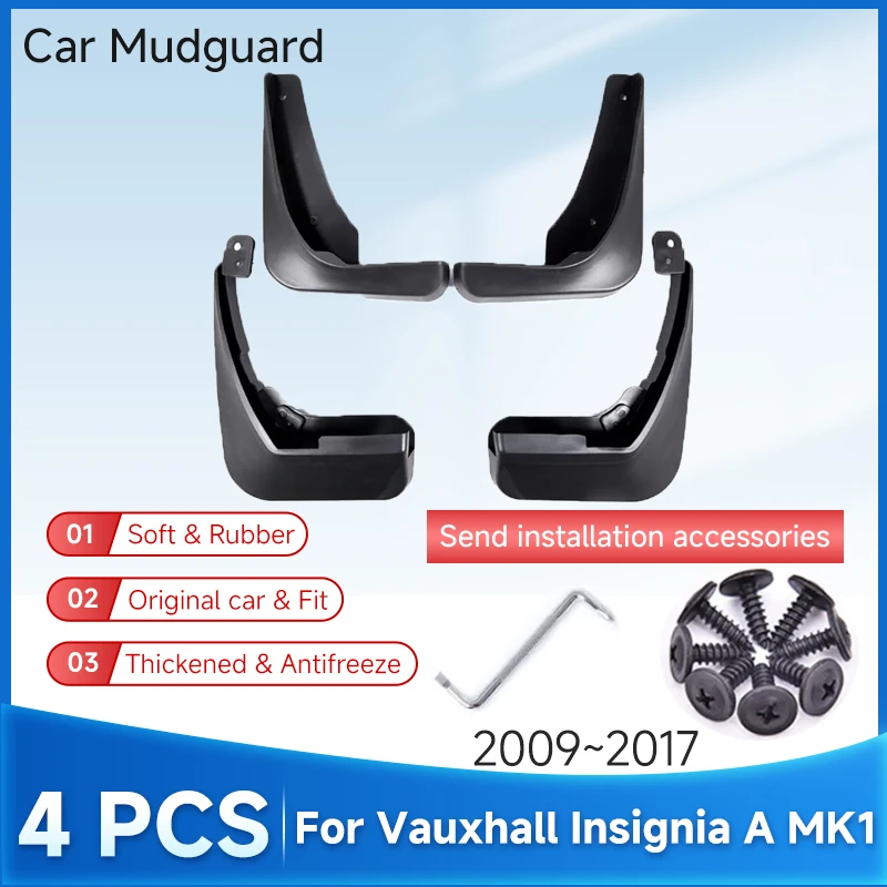 

Mudguard For Opel Vauxhall Insignia A MK1 2009-2017 2016 2015 Car Mudguard Styling Front Rear Mud Flap Splash Guard Cover Fender